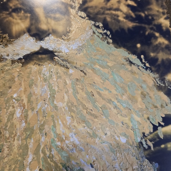 HANDCRAFTED Santa Clause Painting HANDMADE Holiday Art HANDPAINTED Wall Decor - Picture 13 of 17